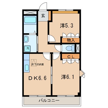 北新川駅 徒歩23分 1階の物件間取画像